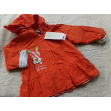 Parka naranja talla 6 meses de verano. A estrenar