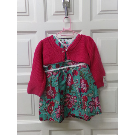 Vestido con chaqueta Patricia Mendiluce. talla 3 años. Segunda mano